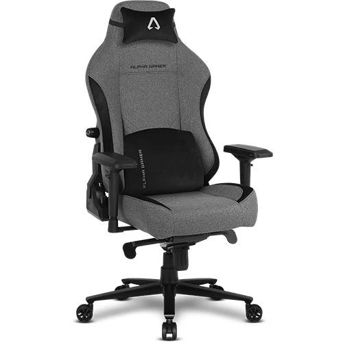 Cadeira Gaming Alpha Gamer Galaxa - Cinzento | Preto