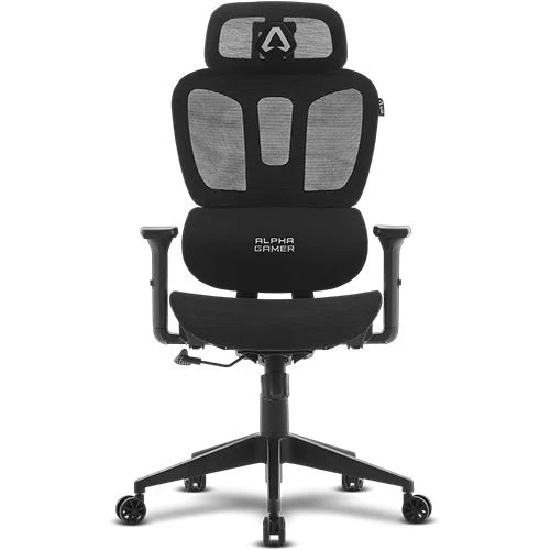 Cadeira Gaming Alpha Gamer Luna V2 - Malha - Preto