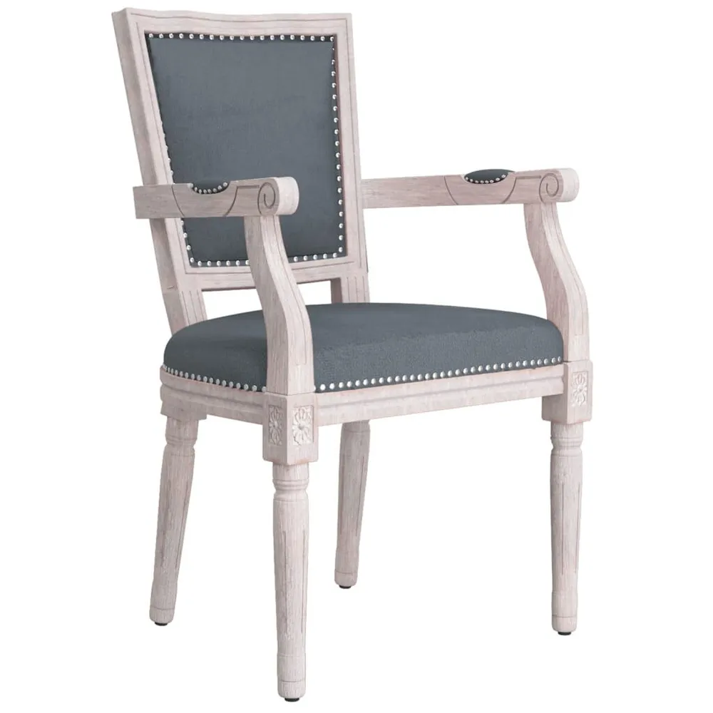 Cadeira Gamer Ergonômica Cadeira de jantar veludo cinzento-escuro
