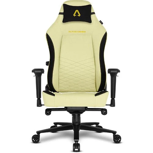 Cadeira Gaming Alpha Gamer Alegra - Amarelo Montagem em 1 Hora
