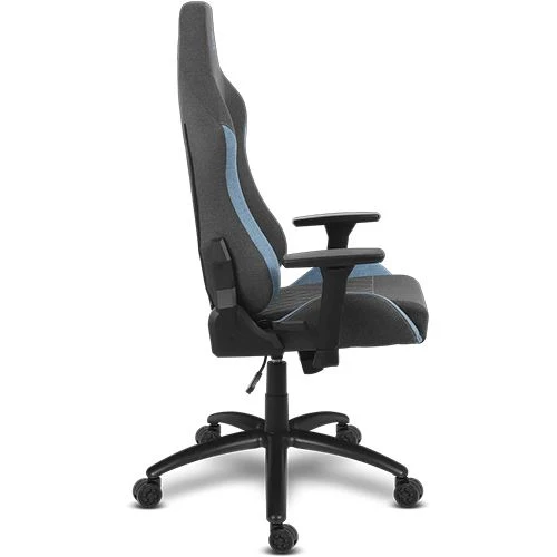 Cadeira Gaming Alpha Gamer Gaia V2 | Tecido - Cinzento Apagado e Azul em Preto e Vermelho