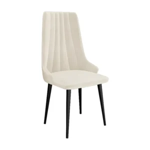 Cadeira Racine 113, Tecido, De madeira, 99x54x60cm em Preto e Vermelho
