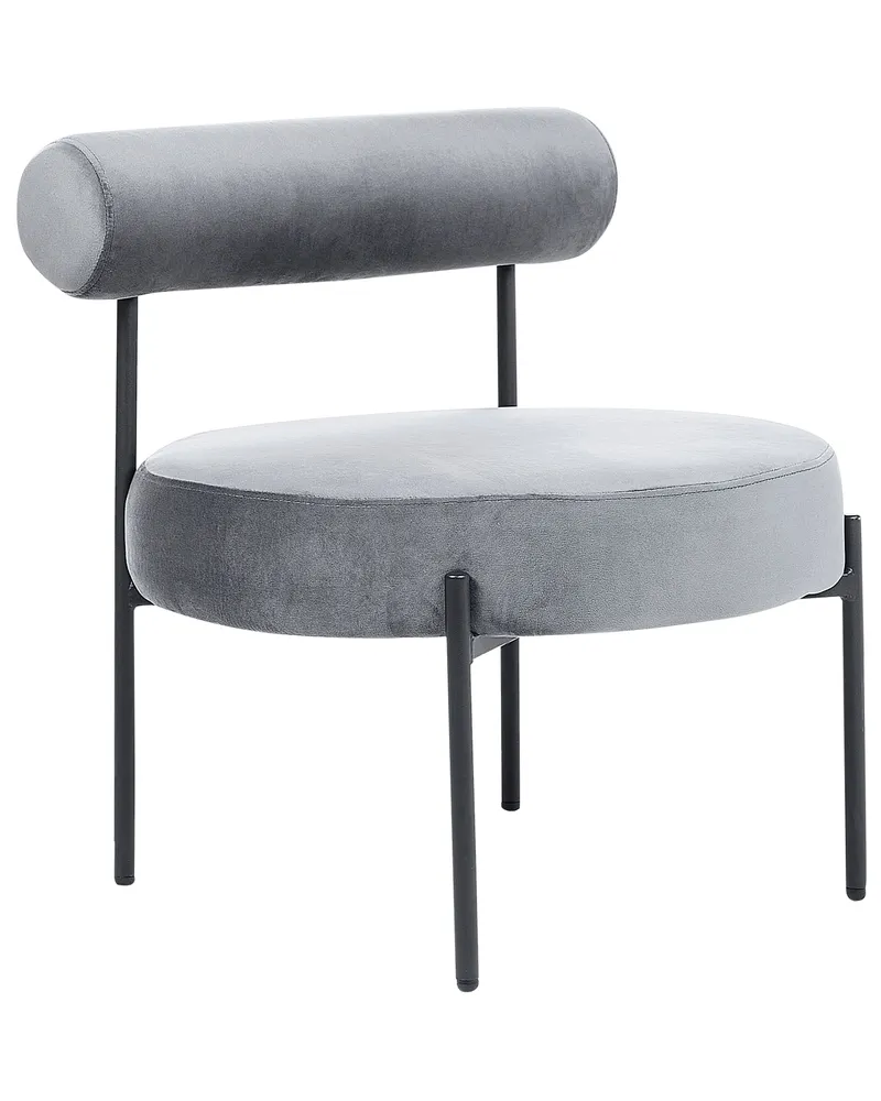 Poltrona ALPHA Veludo Cinzento