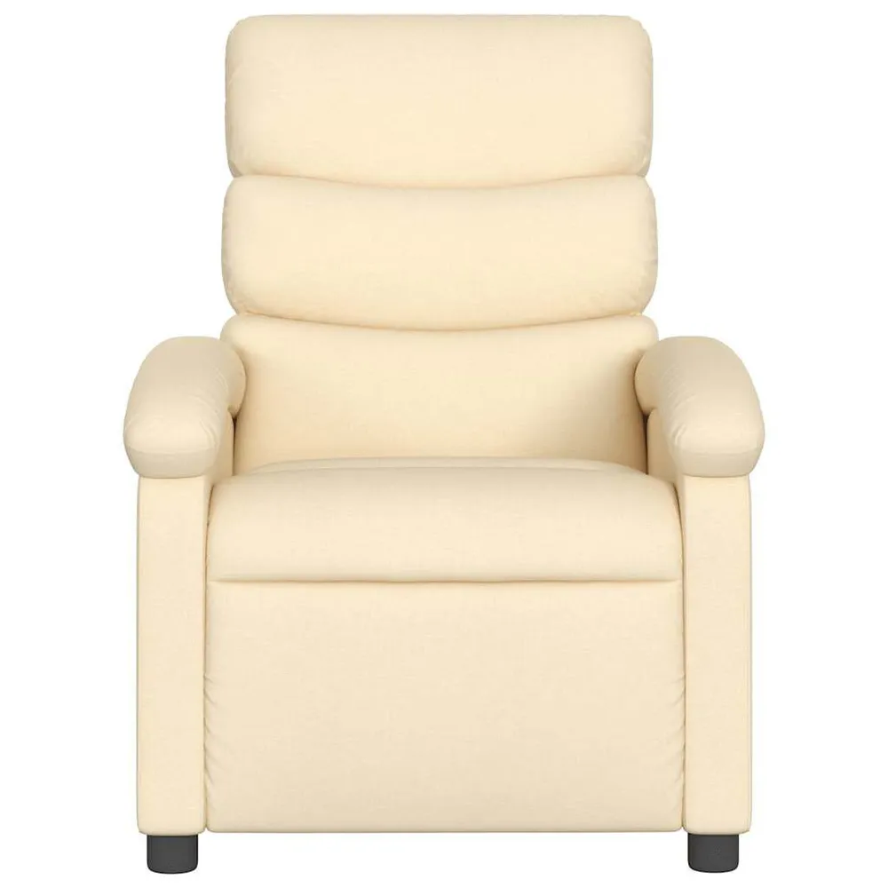 Poltrona reclinável tecido cor creme