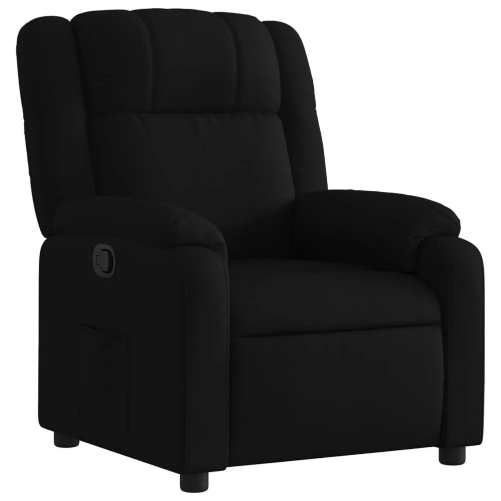 Poltrona reclinável tecido preto