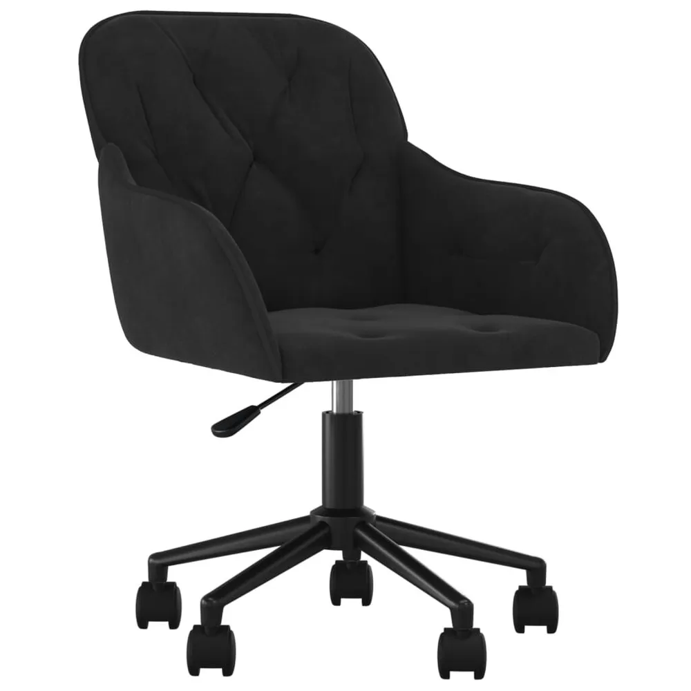 Armário para Louças Cadeiras de jantar giratórias 2 pcs veludo preto