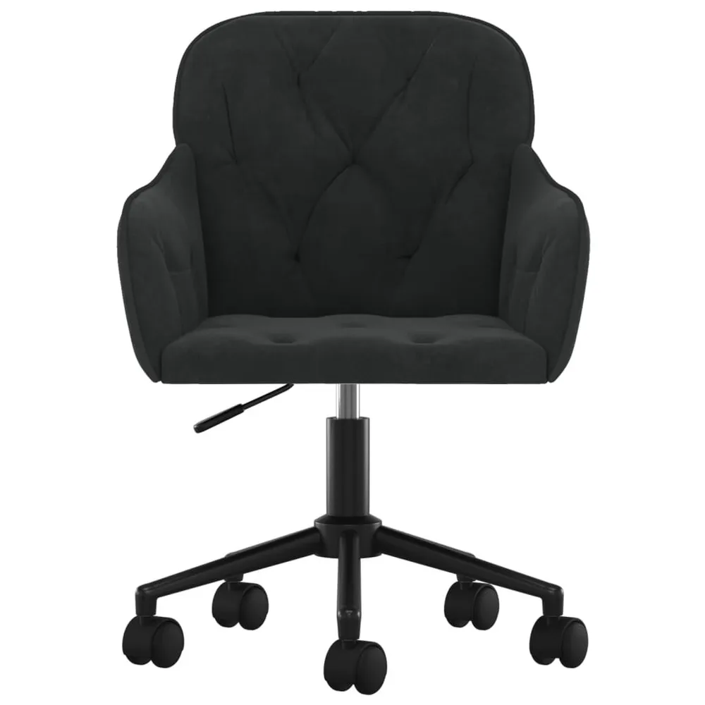 Armário para Louças Cadeiras de jantar giratórias 2 pcs veludo preto