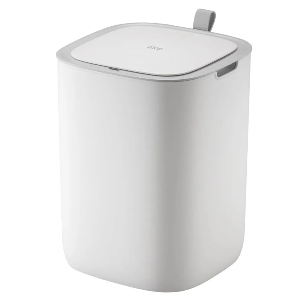 Lixeira de Pedal EKO Caixote do lixo com sensor conectado Morandi 12 L branco
