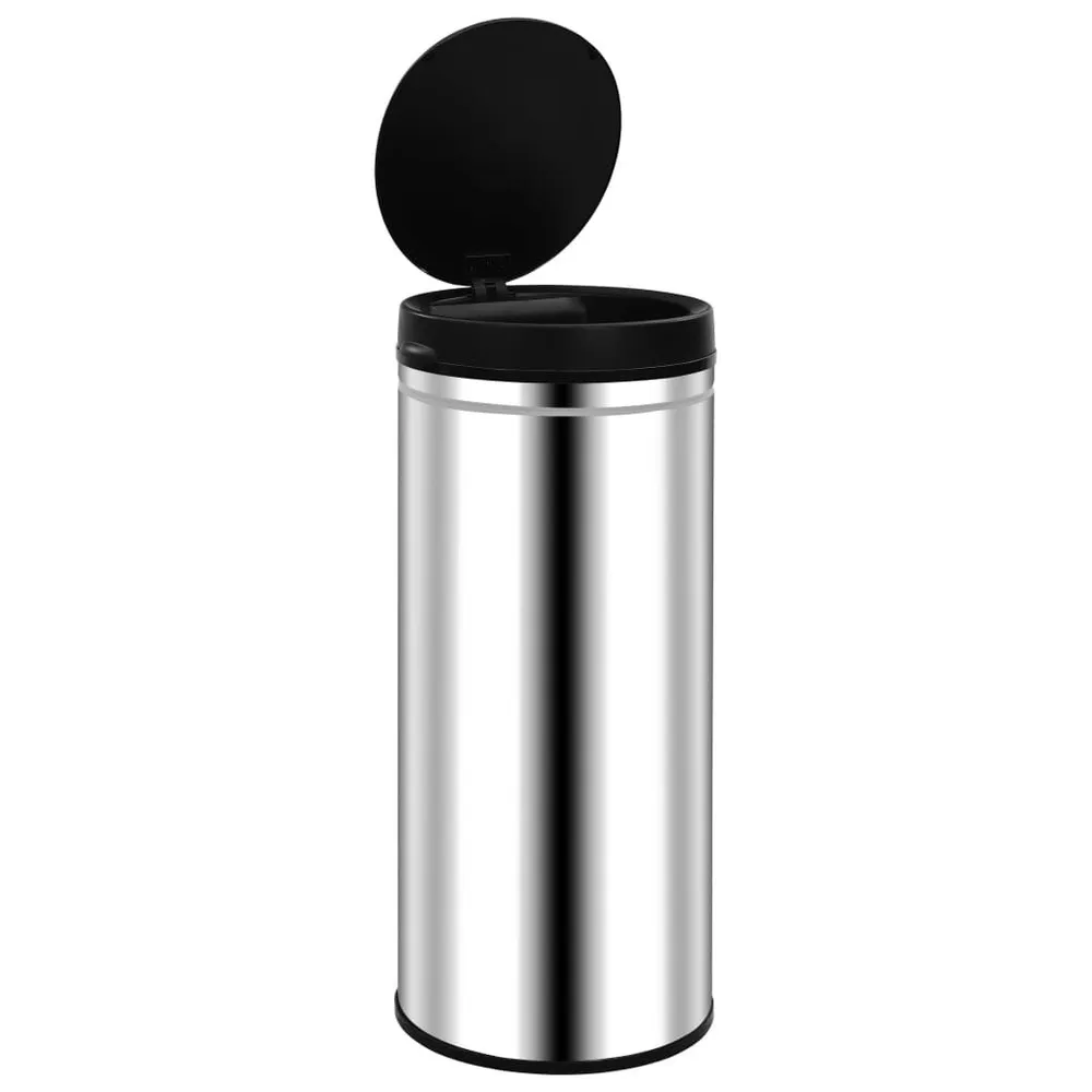 Caixote do lixo com sensor automático 80 L ço inoxidável Empilhável