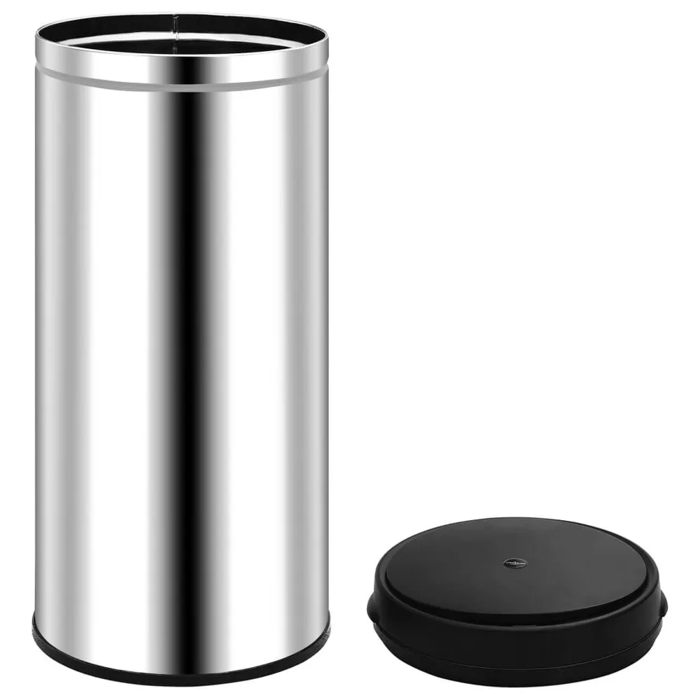 Caixote do lixo com sensor automático 80 L ço inoxidável Empilhável