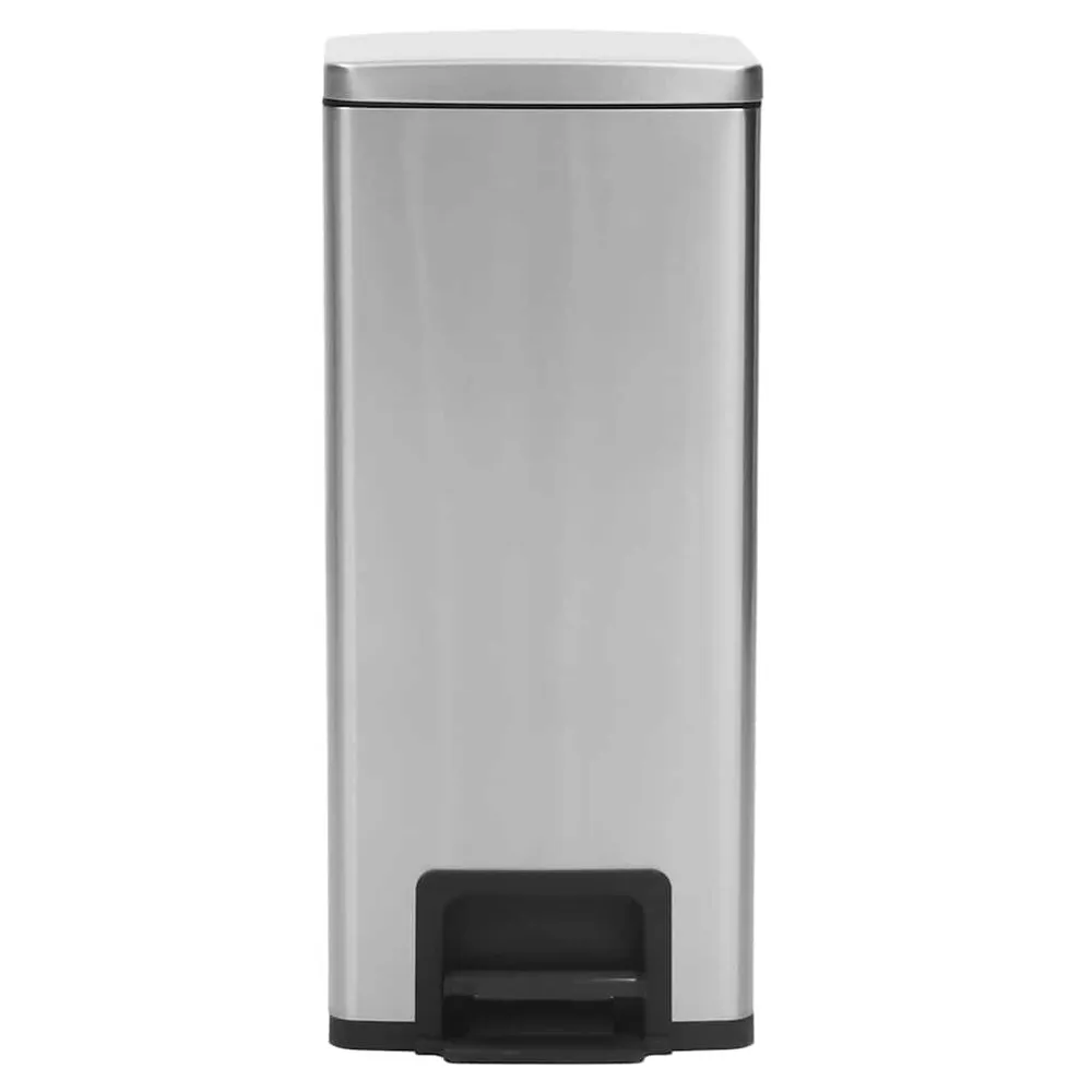 Caixote lixo pedal anti-impressão digit. 30L ço inox. prateado para Cozinha e Lavanderia