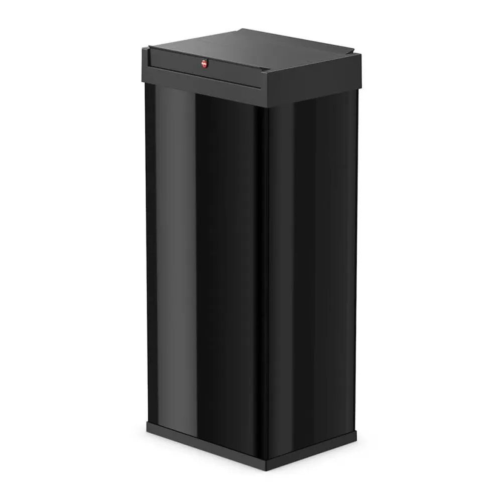 Hailo Caixote do lixo Big-Box Swing tamanho XL 52 L preto 0860-241 com Saco Incluso