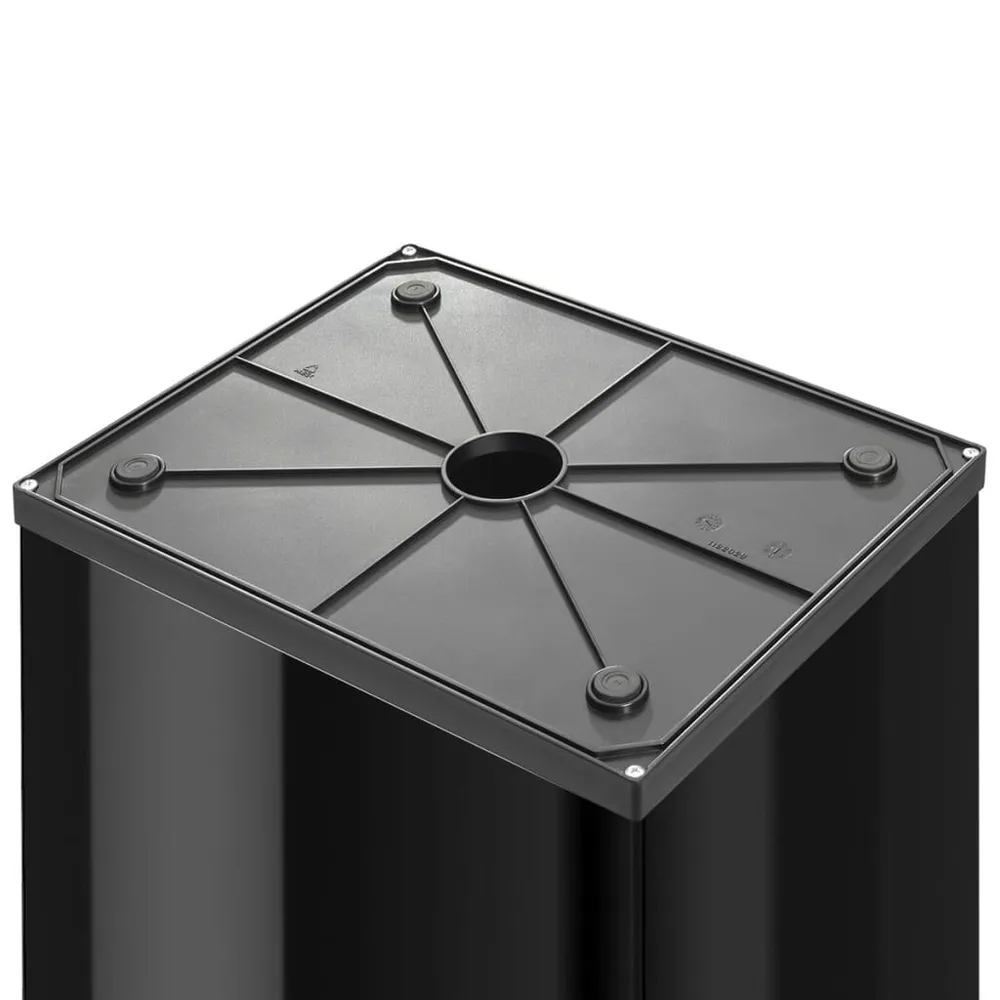 Hailo Caixote do lixo Big-Box Swing tamanho XL 52 L preto 0860-241 com Saco Incluso