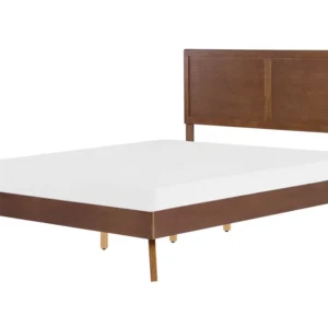 Armário de Casal Cama de casal castanho sombrio 160 x 200 cm ISTRES