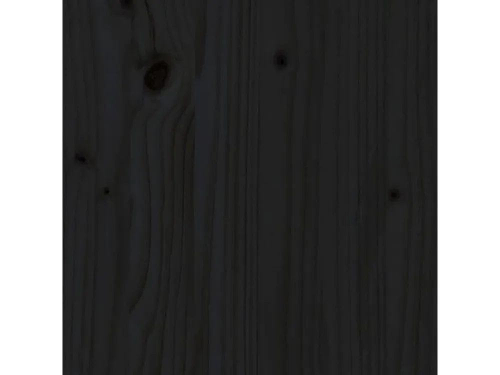 Cabeceira de cama 166x4x100 cm pinho maciço preto