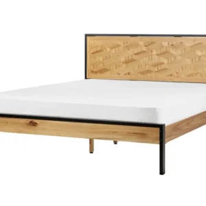 Cama Baú Cama de casal castanha clara 160 x 200 cm ERVILLERS