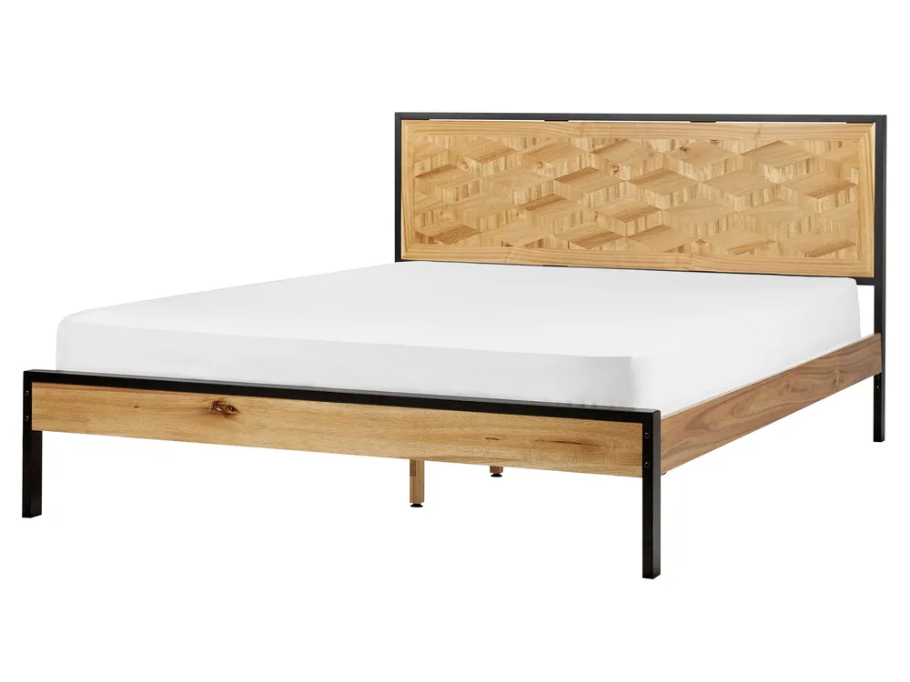 Cama Baú Cama de casal castanha clara 160 x 200 cm ERVILLERS