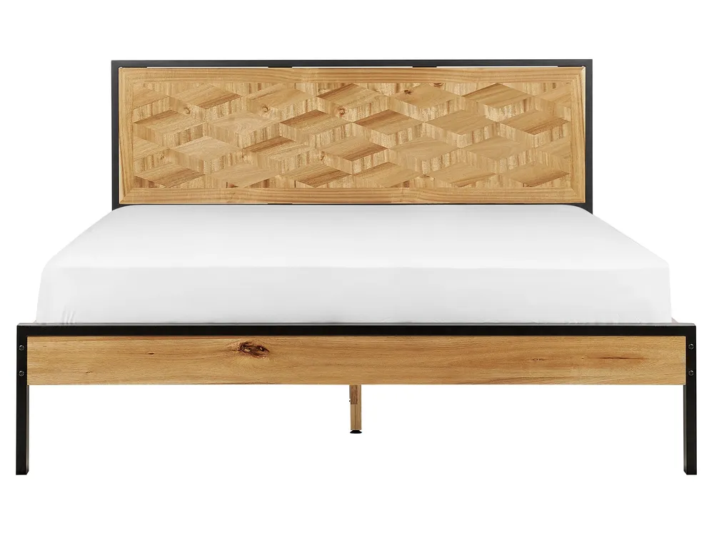 Cama Baú Cama de casal castanha clara 160 x 200 cm ERVILLERS