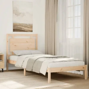 Cama extra longa sem colchão 100x210 cm madeira maciç