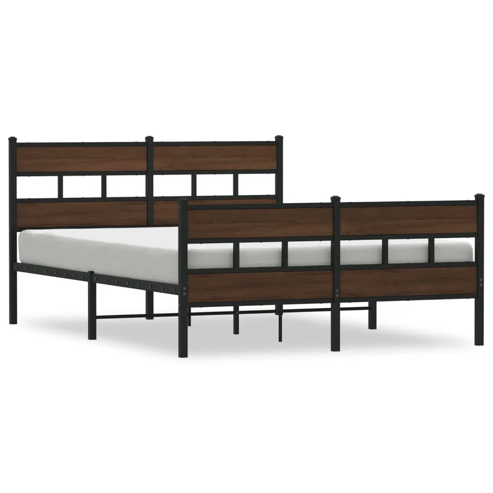 Cama sem colchão com cabeceira e pés 137x190 cm