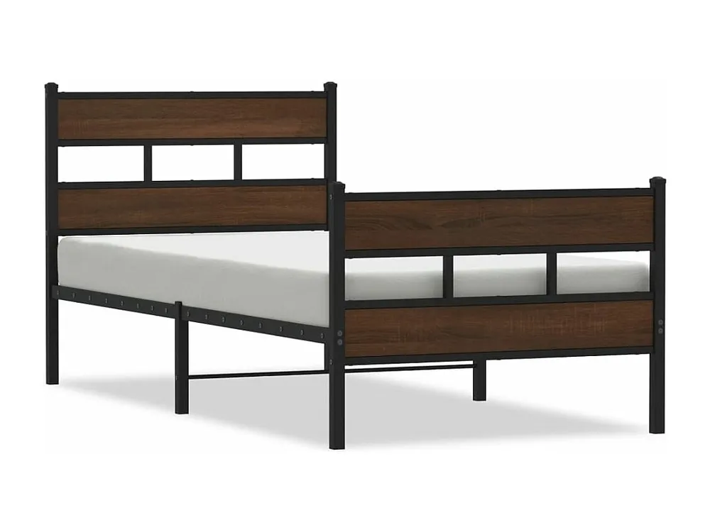 Cama sem colchão com cabeceira e pés 90x200 cm