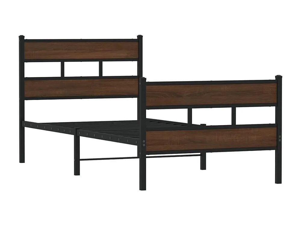 Cama sem colchão com cabeceira e pés 90x200 cm