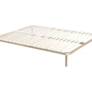 Estrado de ripas 140 x 190 cm - 2 x 19 ripas - Com pés - Bege