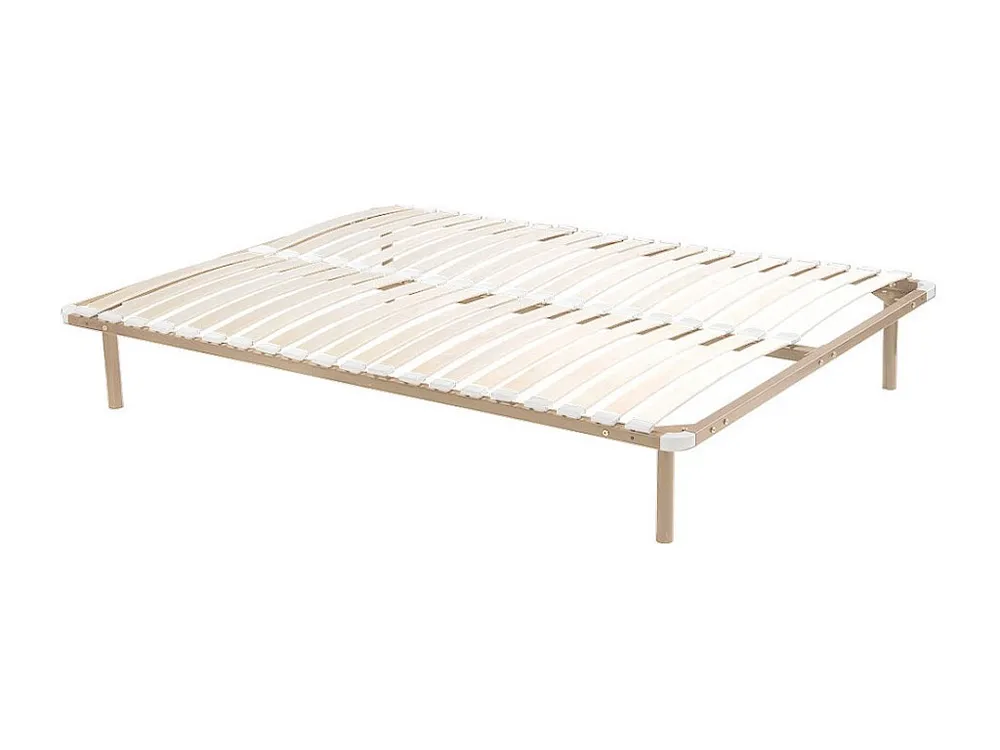 Estrado de ripas 140 x 190 cm - 2 x 19 ripas - Com pés - Bege