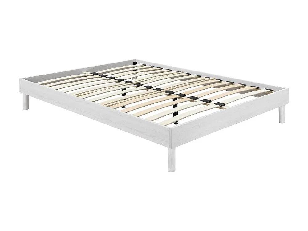 Estrado de ripas 140x190 cm branco - MUCHIGAN de YSMÉE