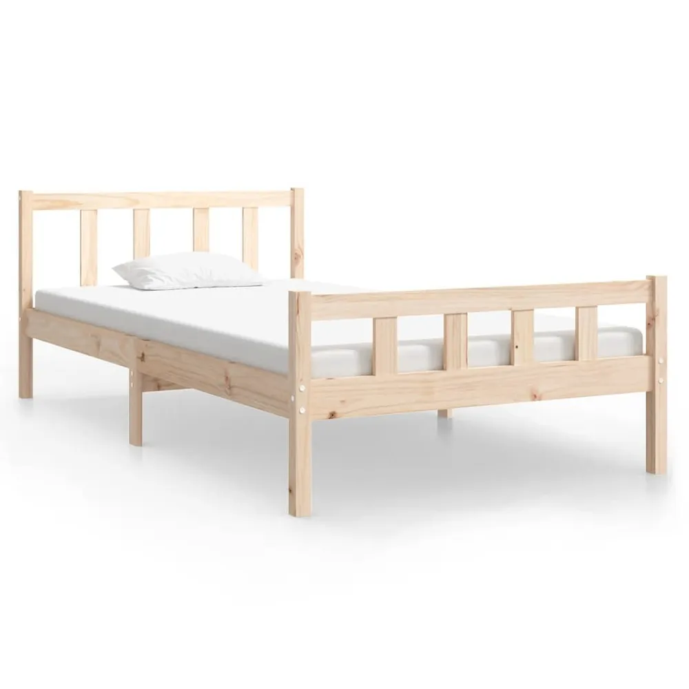 Estrutura de cama 100x200 cm madeira maciç