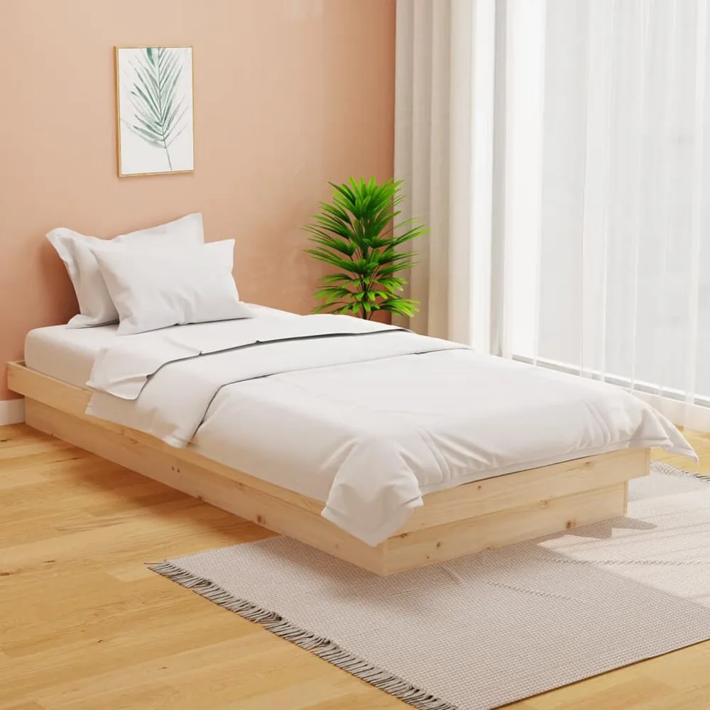 Estrutura de cama 100x200 cm madeira maciç