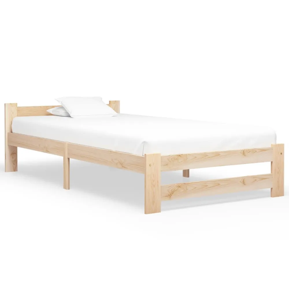 Estrutura de cama 100x200 cm pinho maciço