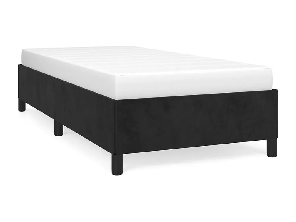 Estrutura de cama 100x200 cm tecido preto