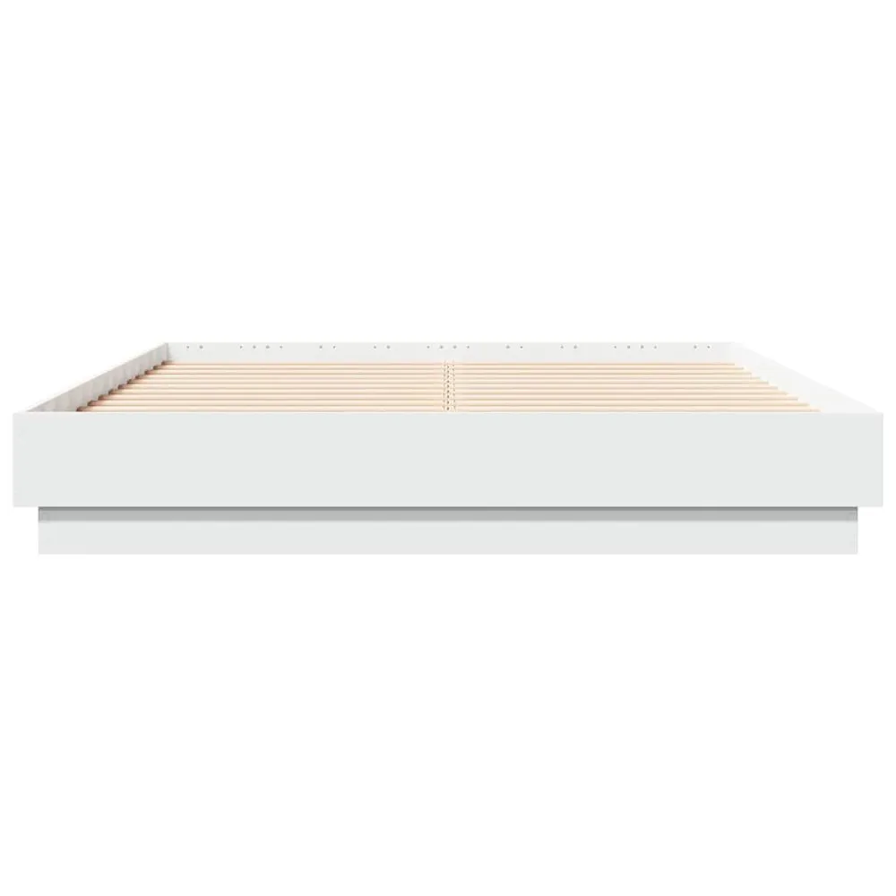 Estrutura de cama 120x190 cm derivados de madeira branco