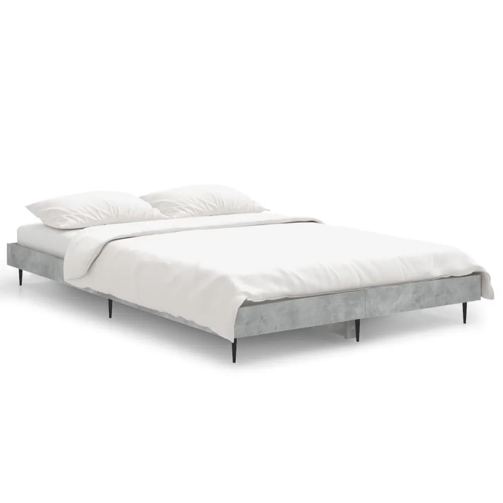 Estrutura de cama 120x190 cm derivados de madeira cinza cimento