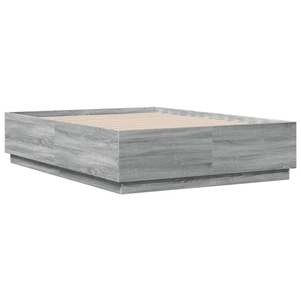 Estrutura cama 120x190 cm derivados de madeira cinzento sonoma