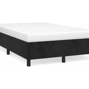 Estrutura de cama 120x190 cm veludo cinzento-escuro