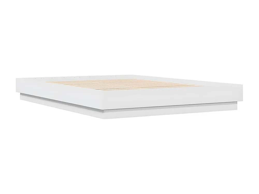 Estrutura de cama 120x200 cm derivados de madeira branco