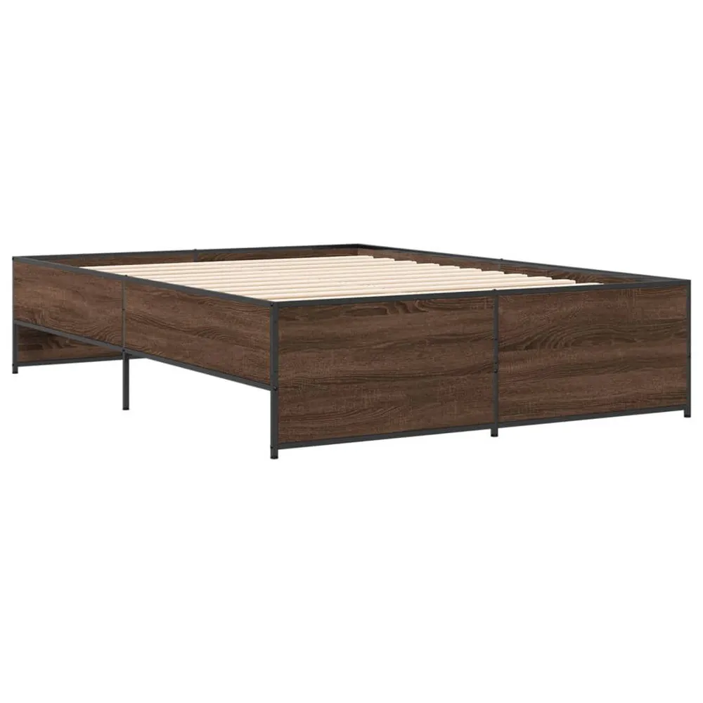 Estrutura de cama 120x200 cm derivados madeira/metal