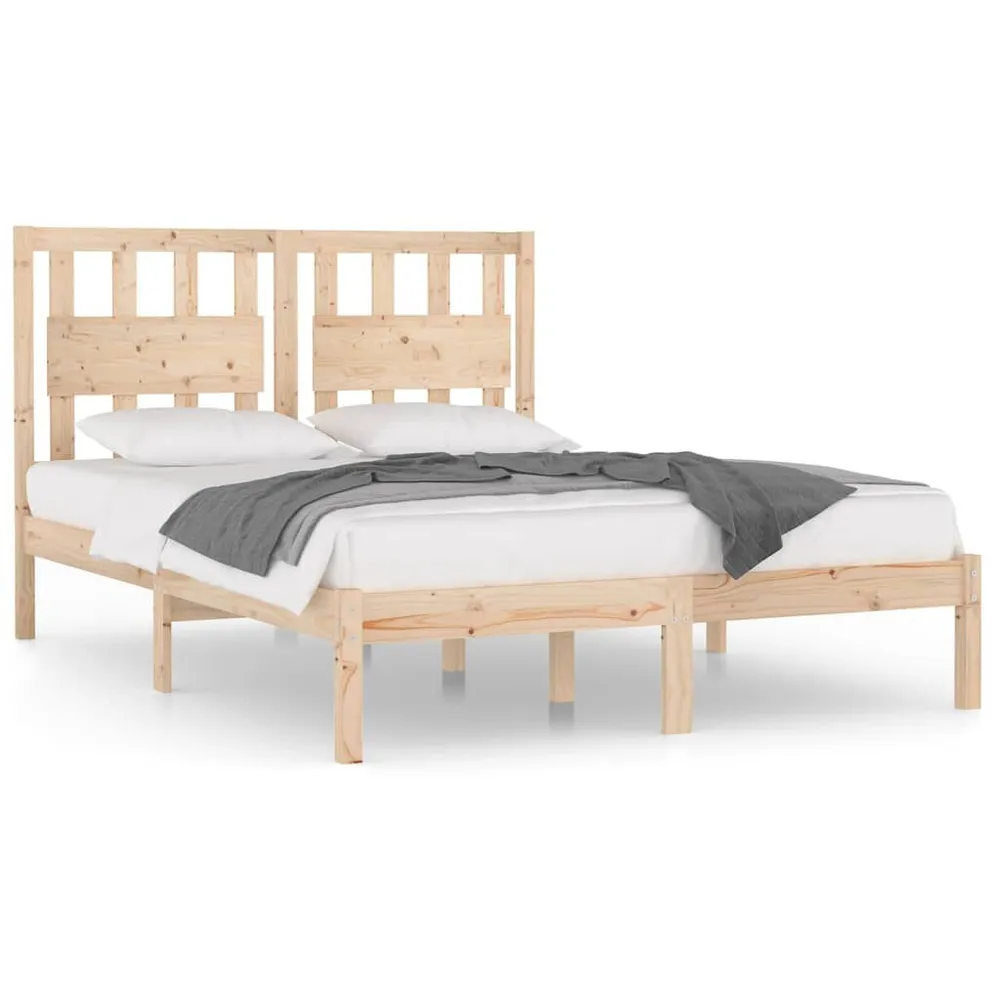 Estrutura de cama 120x200 cm madeira de pinho maciç