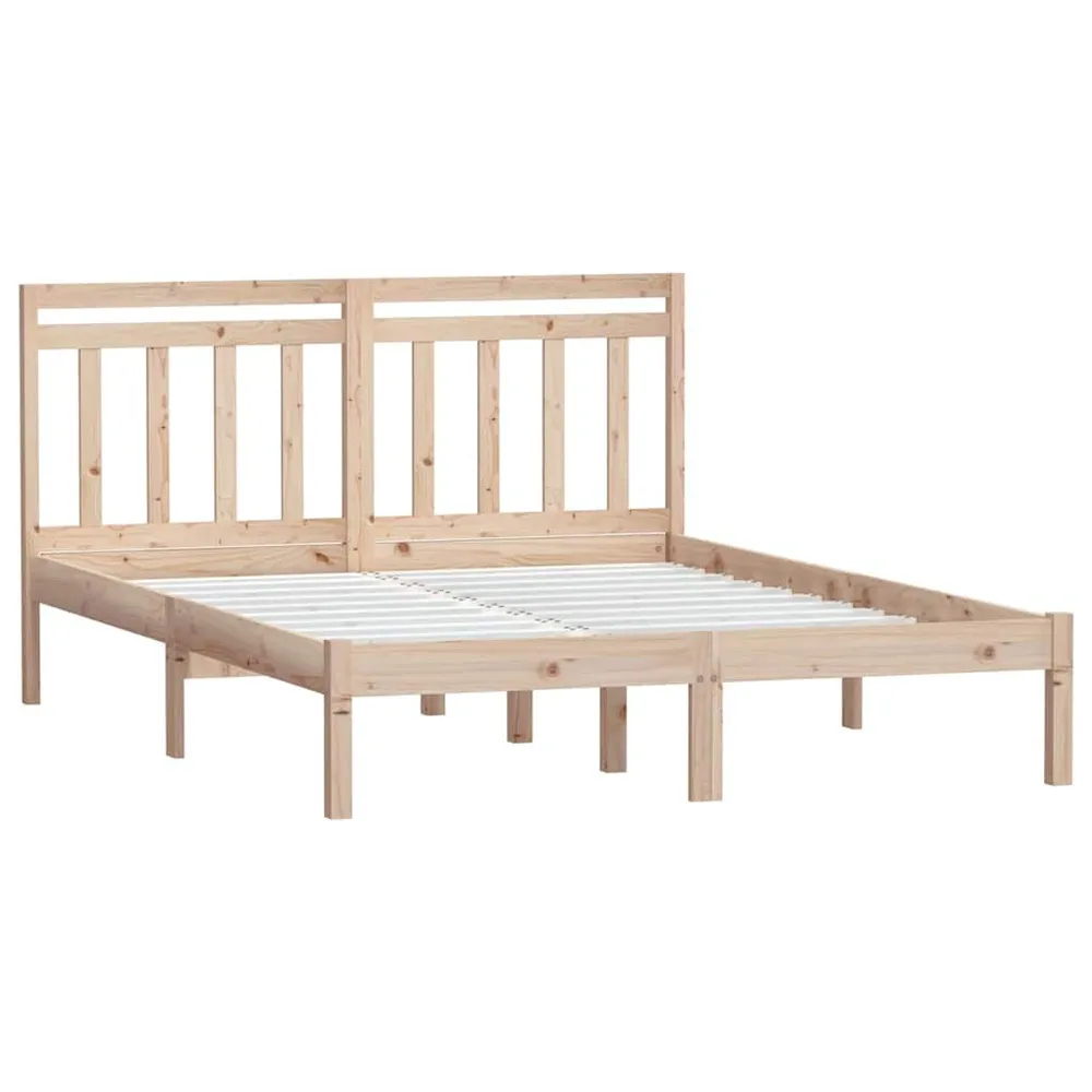 Estrutura de cama 120x200 cm madeira de pinho maciç