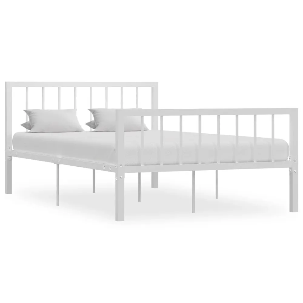 Estrutura de cama 120x200 cm metálico branco