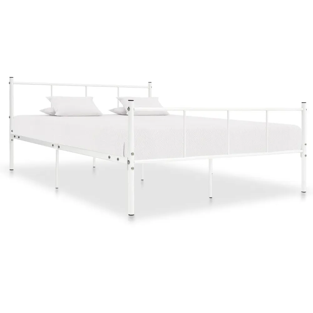 Estrutura de cama 120x200 cm metálico branco