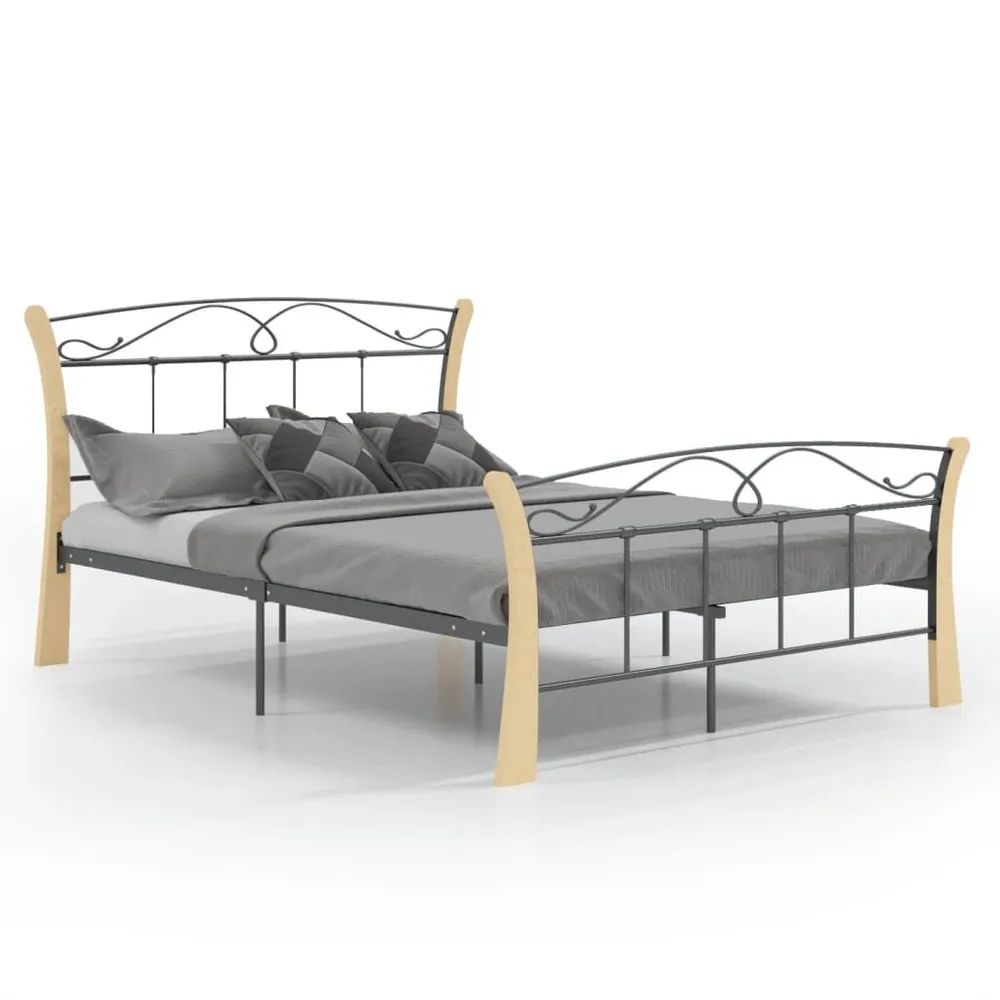 Estrutura de cama 120x200 cm metálico preto