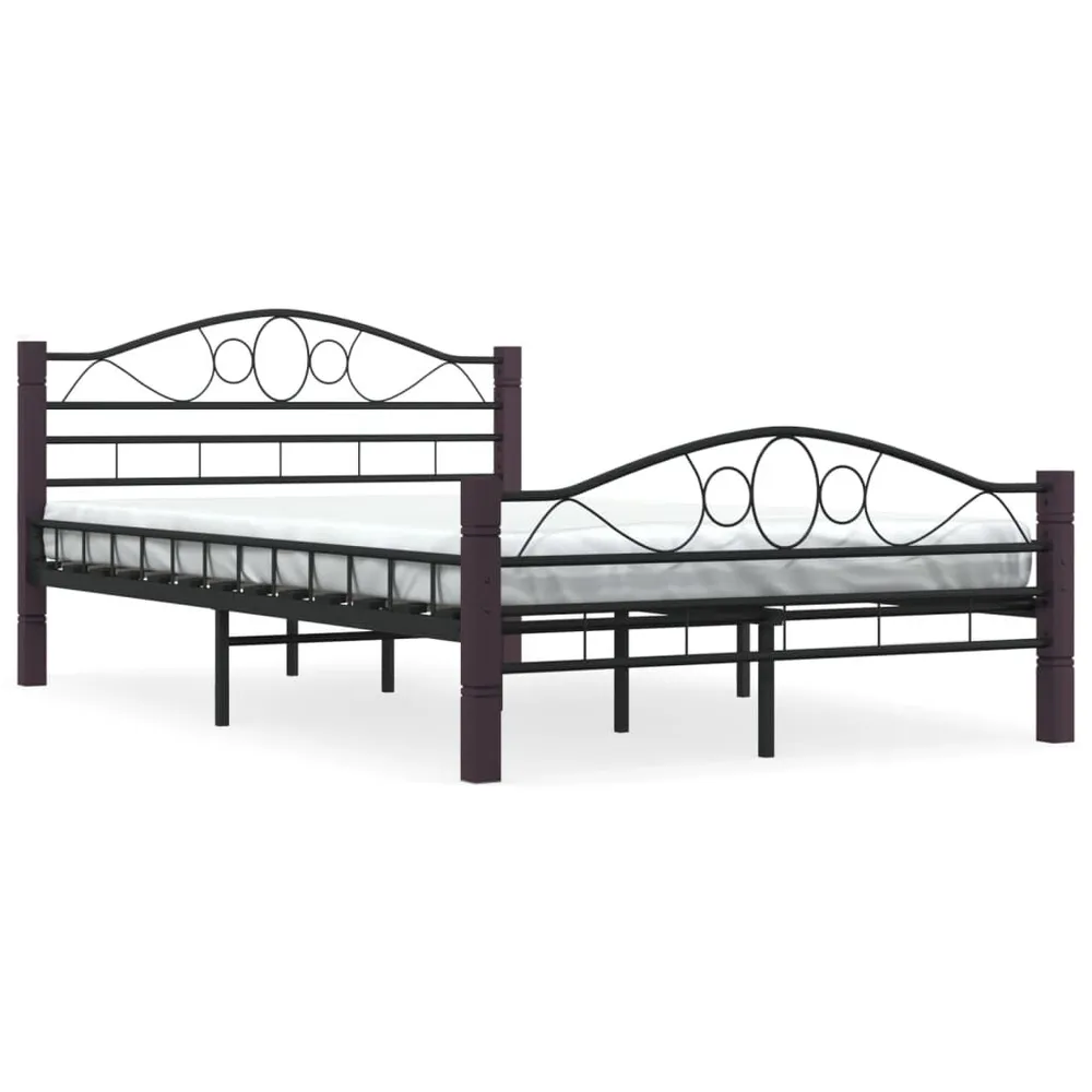 Estrutura de cama 120x200 cm metálico preto