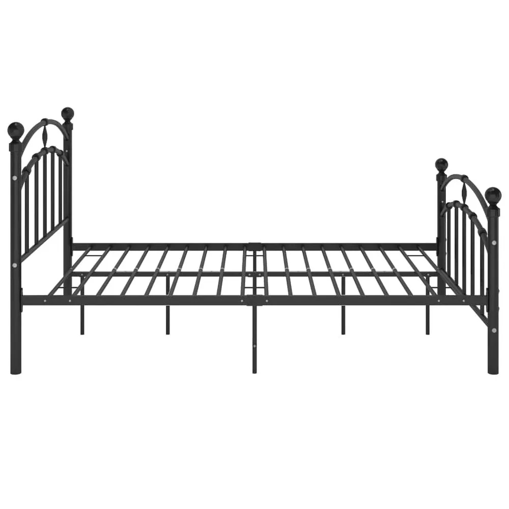 Estrutura de cama 120x200 cm metálico preto
