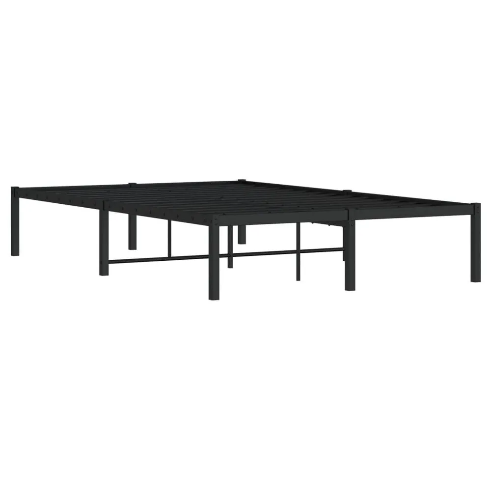 Estrutura de cama 120x200 cm metálico preto