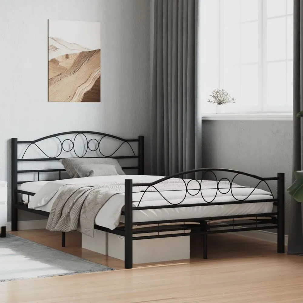 Estrutura de cama 120x200 cm ço preto