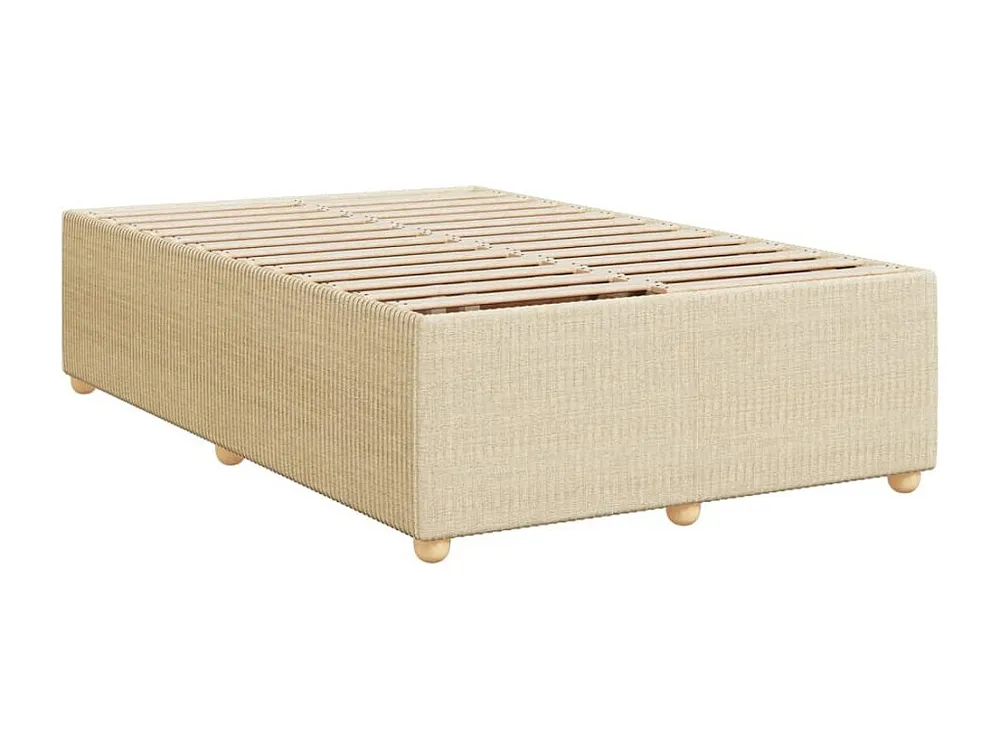 Estrutura de cama 120x200 cm tecido cor creme