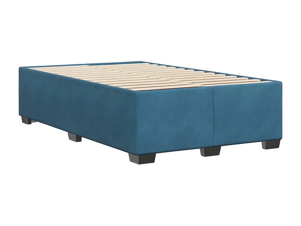 Estrutura de cama 120x200 cm veludo azul